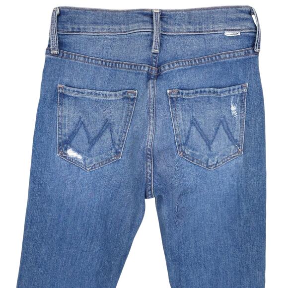 Mother The Pixie Tomcat Crop Jean in Not Cut & Pasted - Picture 8 of 13